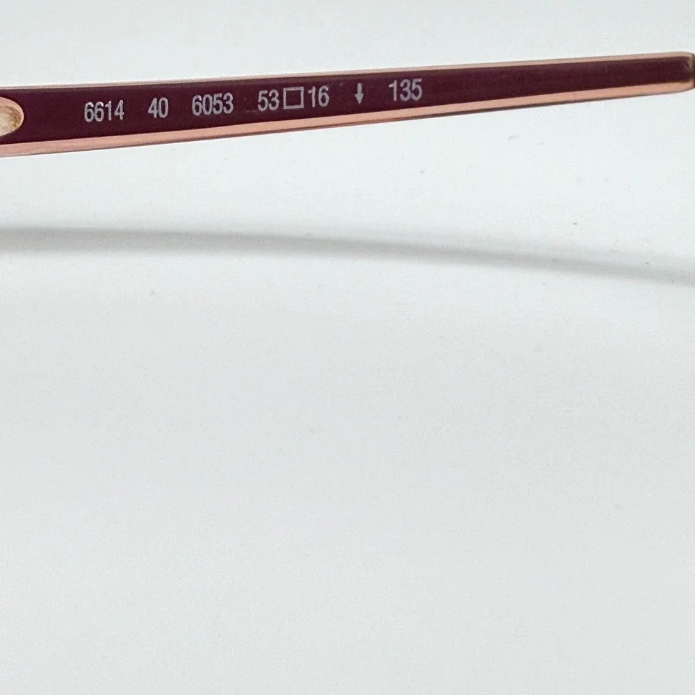 Silhouette 6614 40 6053 Eyeglasses Frames Burgundy Purple 53-16-135‎ 21767